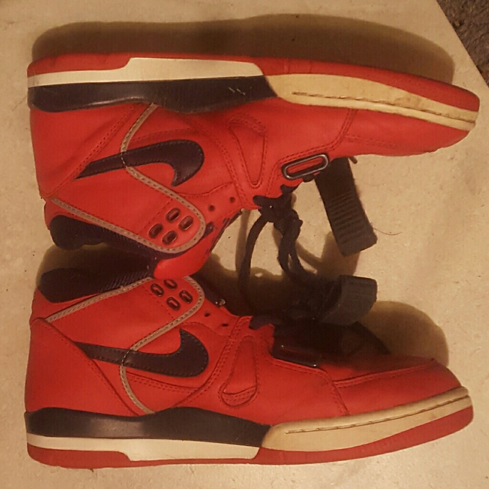 Super 2004 Nike Air Alpha Force Red Leather
